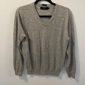 Cotton J Crew Slim Fit V Neck Sweater EUC